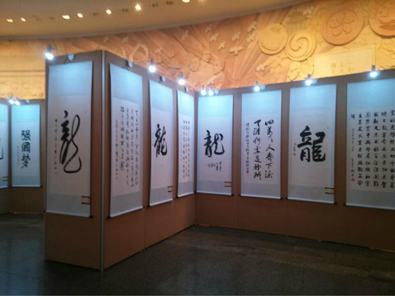 灰色無(wú)縫掛畫(huà)展板